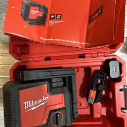 Milwaukee 3510-20 USB Rechargeable Green 3-Point Laser Level 