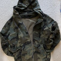 Amiri Camo Distressed Hoodie size Large