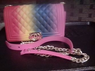 Plastic Multi Color Handbag