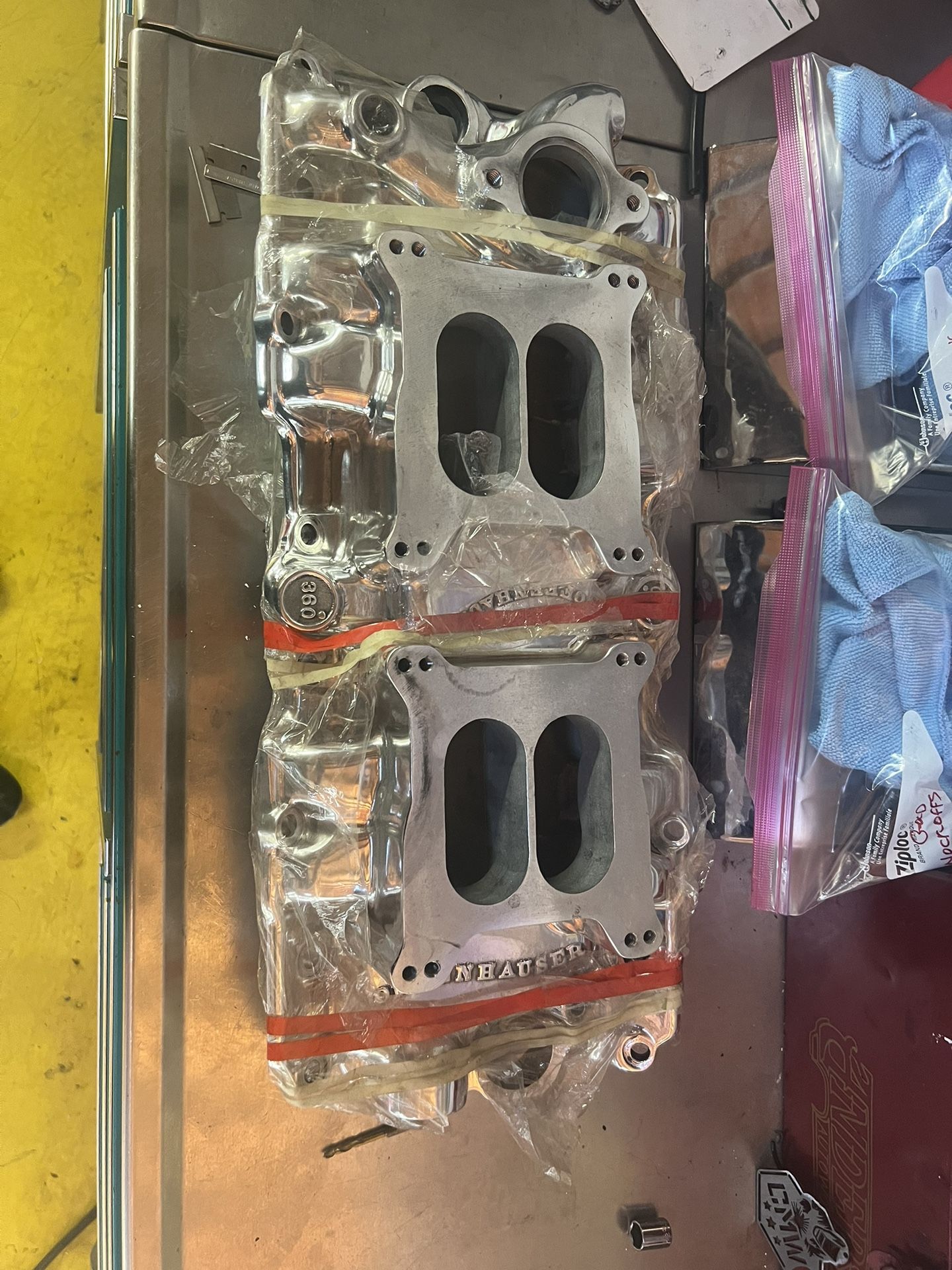 Offenhauser Dual Quad Intake Manifold BBC 348
