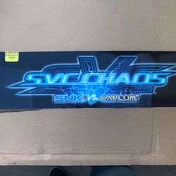SNK Vs Capcom SVC Chaos Arcade Video Game Marquee NEOGEO 