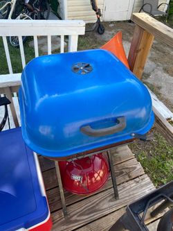 Blue cooking grill for sale