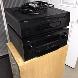 Denon Receiver And Blu- Ray Player