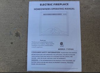 New Altra 18 inch electric fireplace insert- model F18V66L for Sale in  Kansas City, MO - OfferUp