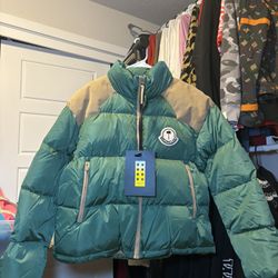Palm Angels MONCLER GENIUS X PALM ANGEL Down Jacket Unisex Green