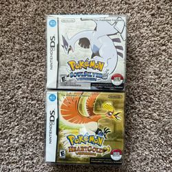 Pokemon Heart Gold And Soul Silver Big Boxes Only