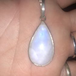 Moonstone And Sterling Necklace