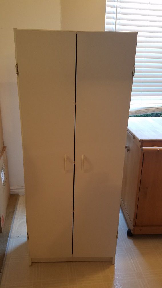 Large White Storage Cabinet/Pantry