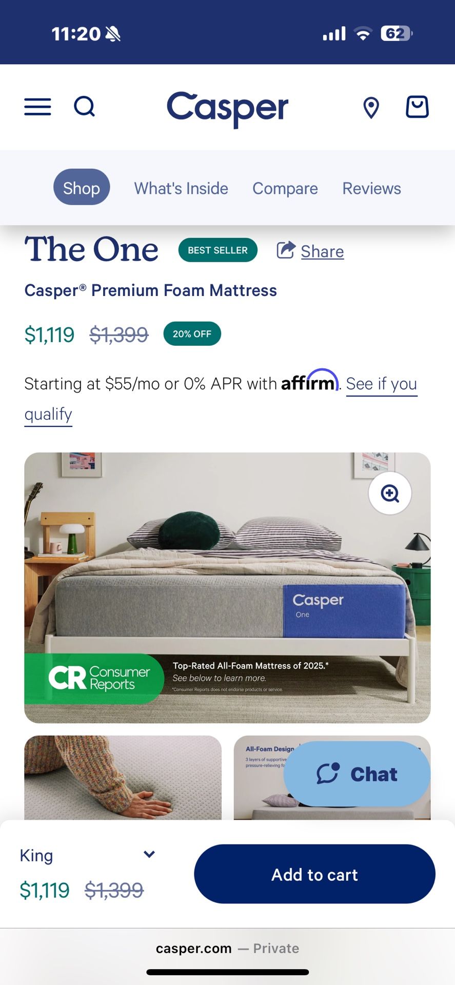Casper King Mattress