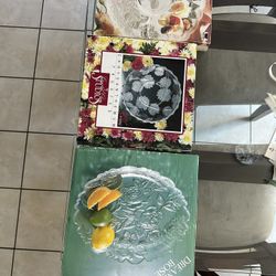 Glass Serving Plates