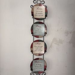 A lot Of Knickknacks And Decorative Objects, Tree Picture Holder, Baskets, Glass Bowls, Wicker Vase For Plants Etc. Ceramic Vintage Vase, 2x3 Frames 