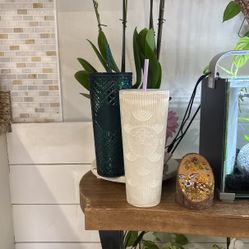 Set Of 2 Starbucks Cups