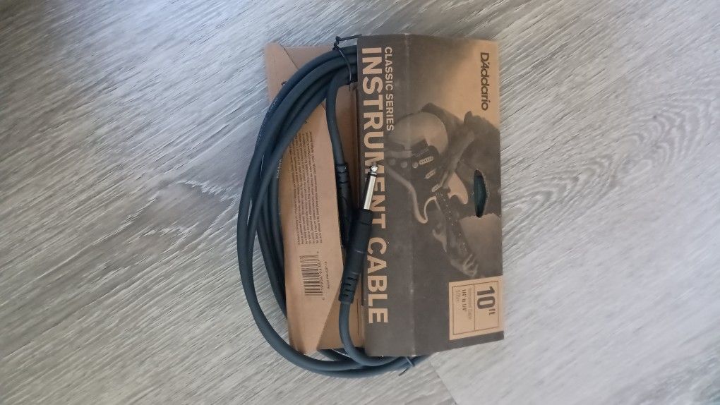 D'Addario 10 Foot Instrument Cable