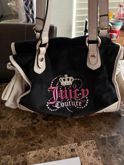 Juicy Couture Black Velour Tote Bag💖