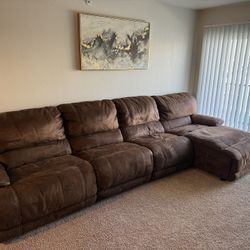 4pc Sectional Reclining Couch 