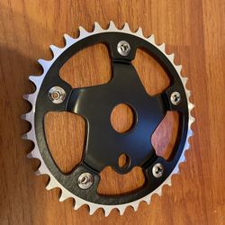 New GT 36t Sprocket (black) Chainring Chaineheel Bmx Power Series Cranks 3pc Cruiser 24 26 29 Bicycles Bikes 