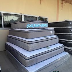 Eastern King Mattress And Boxspring Bed Set Cama Pillowtop 