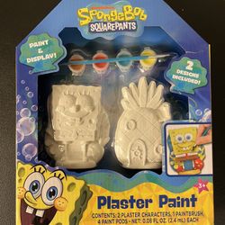Tara Toys: SpongeBob SquarePants - Plaster Paint Set New Sealed