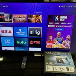 Hisense 40H3B 40" Class H3 Series - Full HD, LED TV - 1080p, 60Hz With Roku Box & New Wall Mount 