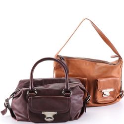 Marc Jacobs Pocket Front Shoulder Bag and Top Handle Handbag in Leather 