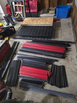 Storage shelves.