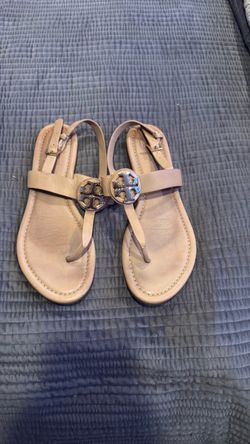 Tory Burch Benton Miller Leather Sandals Size 8