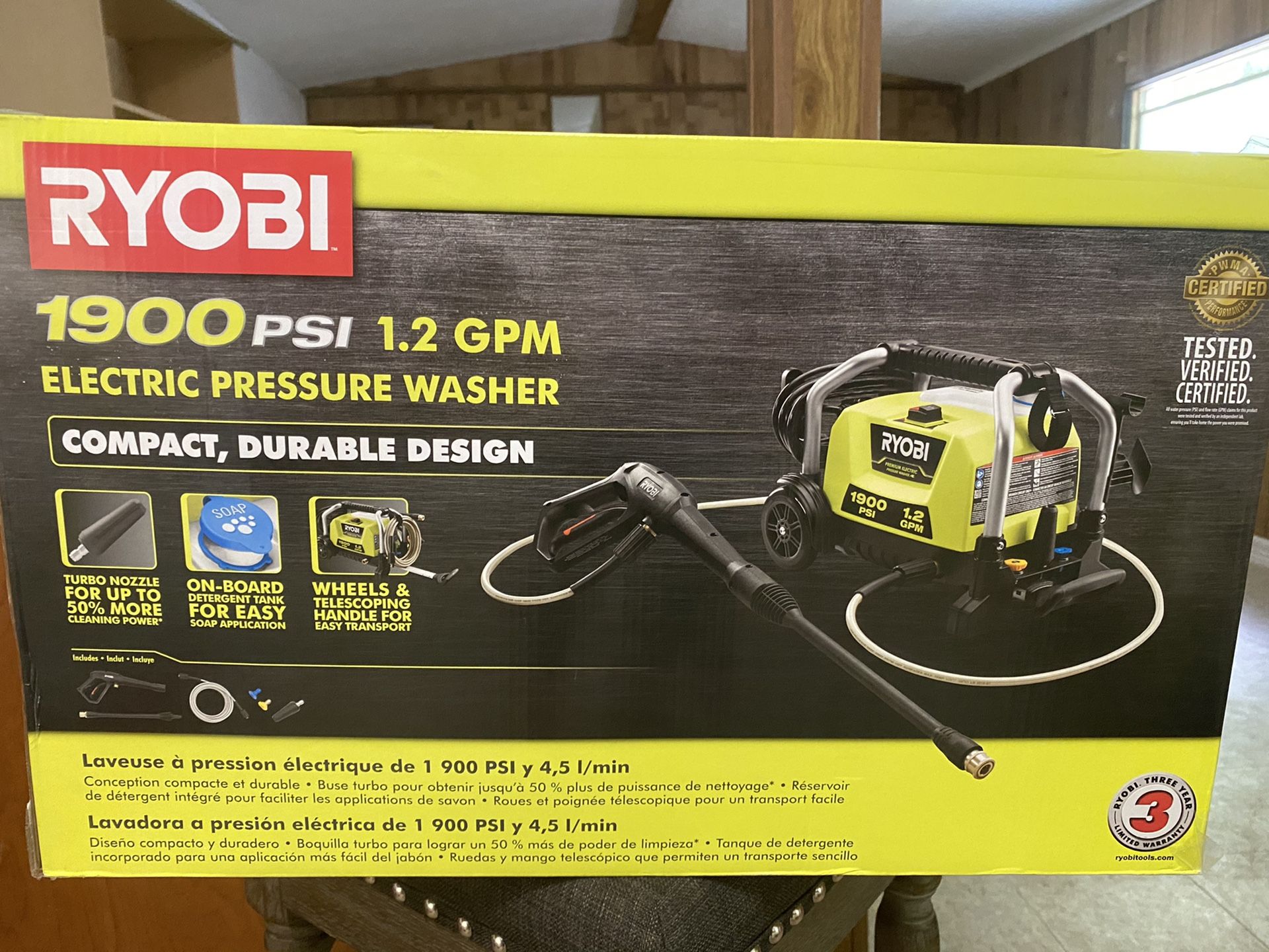 Ryobi 1900 psi Pressure washer