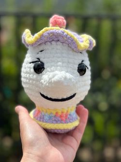 Disney’s Mrs. Potts 🫖 handmade 🧶 crochet 🧶 plushie
