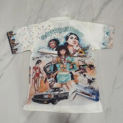 Casablanca Button Sleeve Shirt Silk Fabric Any Colors 