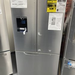 French Door Bottom Mount Refrigerator 36'' Stainless steel (with anti-fingerprint), Total No Frost