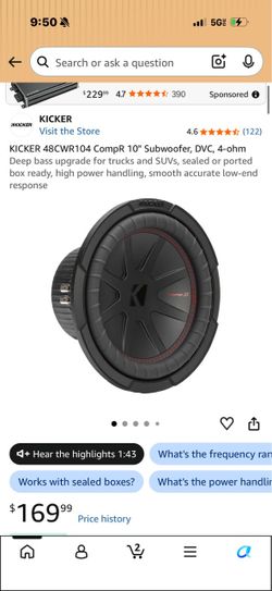 Kicker comp vr 10