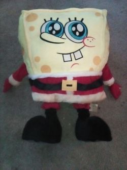 SpongeBob SquarePants Santa Claus Plush Toy