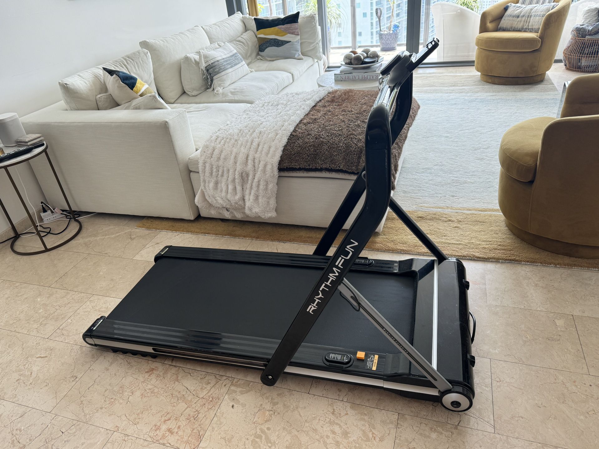 Rhythm Fun Treadmill With Collapsible Arm Rest