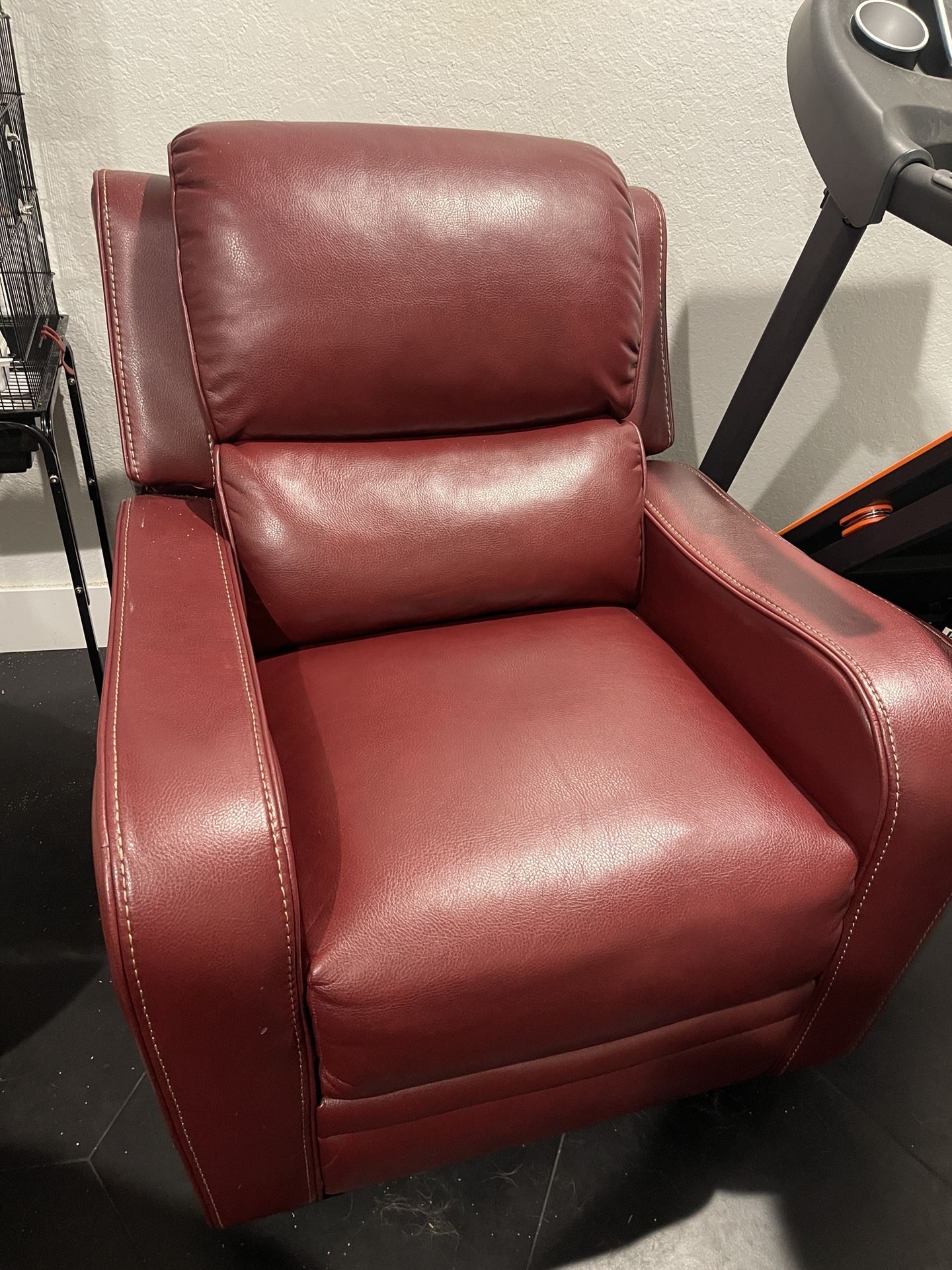 Red Leather Recliner