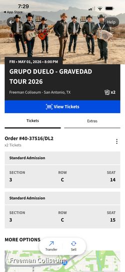 Grupo Duelo - Gravedad Tour 2026(Two Tickets)