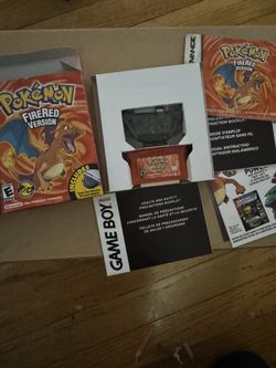 Pokemon Fire Red Version with everything!