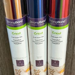 Cricut Foul Iron-On StrongBond (lot of 3) New