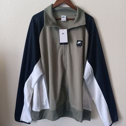 Size XXL Nike Air Pack Men's Full Zip Jacket Olive Green