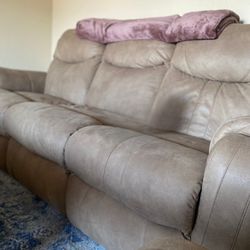 Power Reclining Couch & Loveseat 