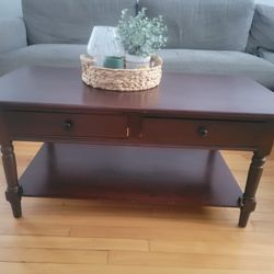 Sturdy Solid Wood Coffee Table