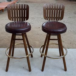 Arthur Umanoff Style Vintage Bar Stools