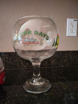 Vintage Colorado Belle Laughlin Margarita Glass