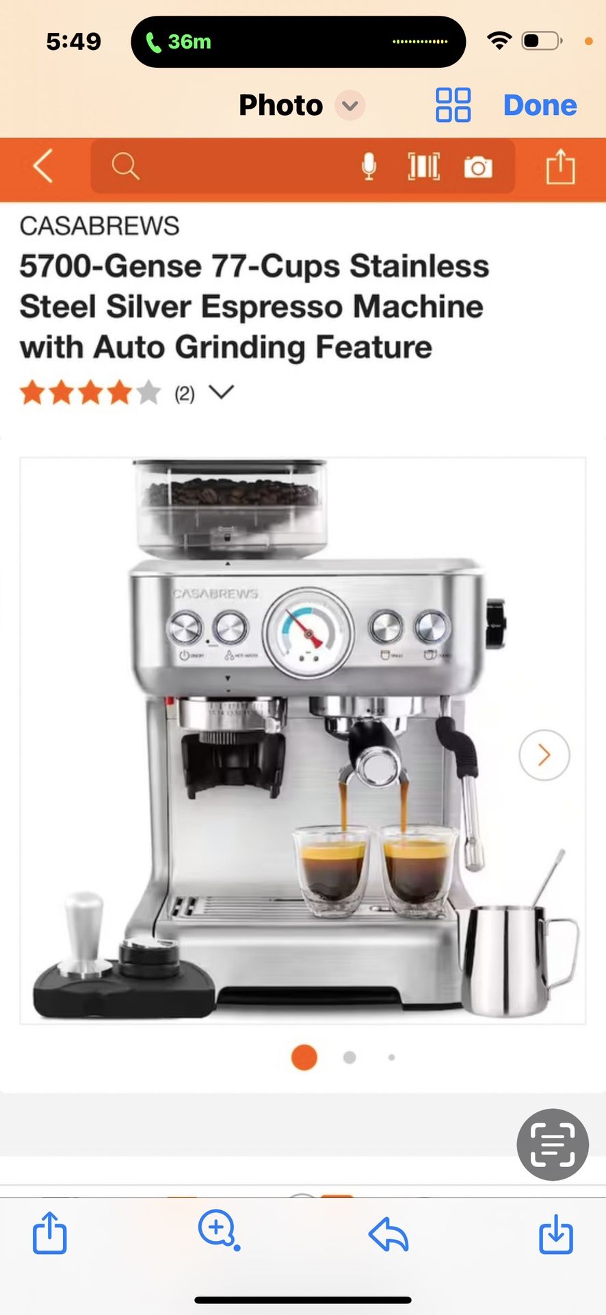 CASABREWS 5700-Gense 77-Cups Stainless