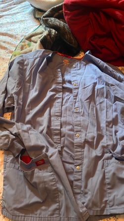 Women’s Light blue Dickies scrub jacket