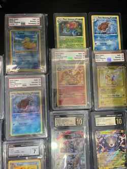 Thick Pokemon & graded Pokémon slabs