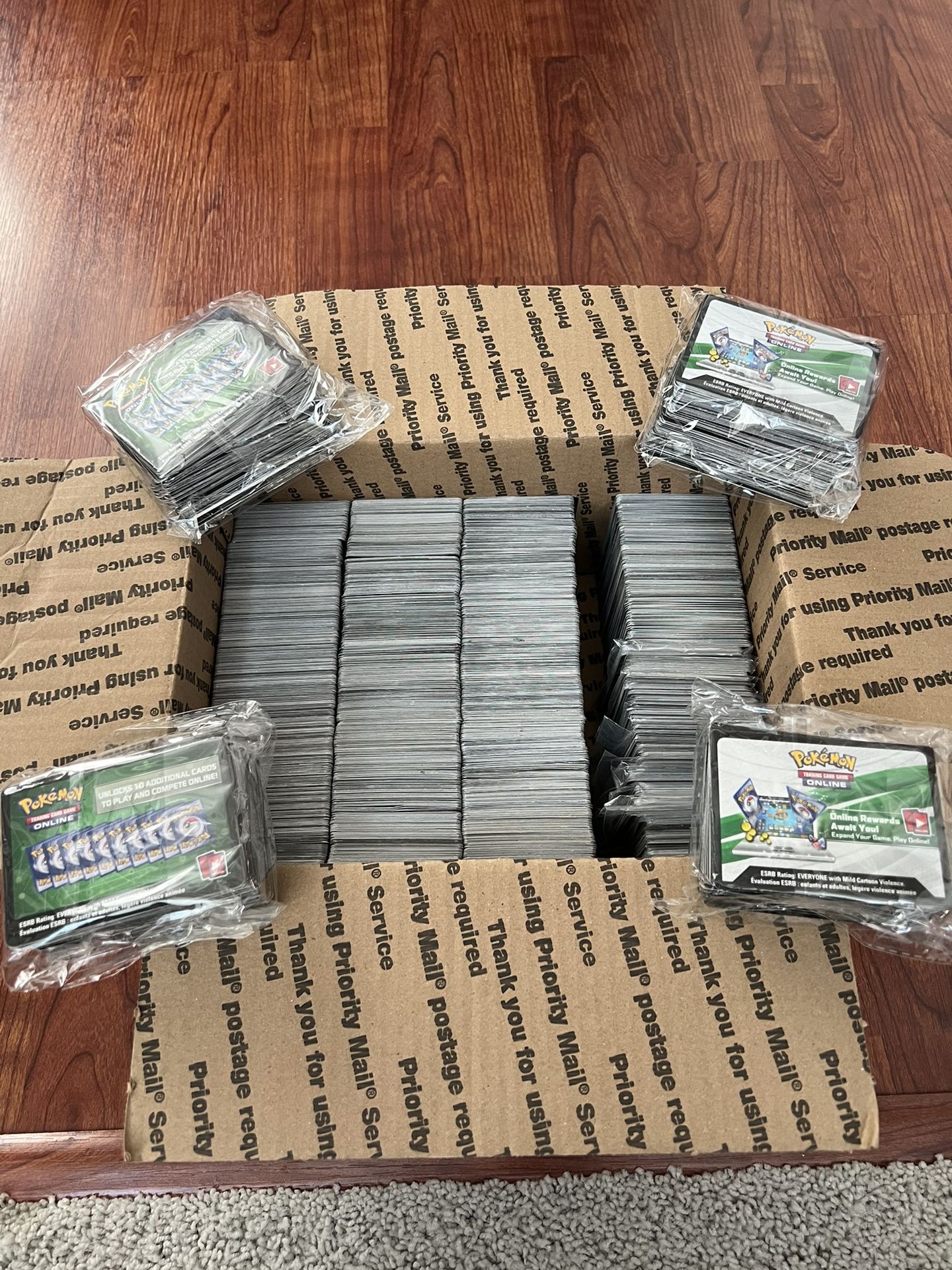 Huge Box Full of Unused Pokemon Online Collection Codes