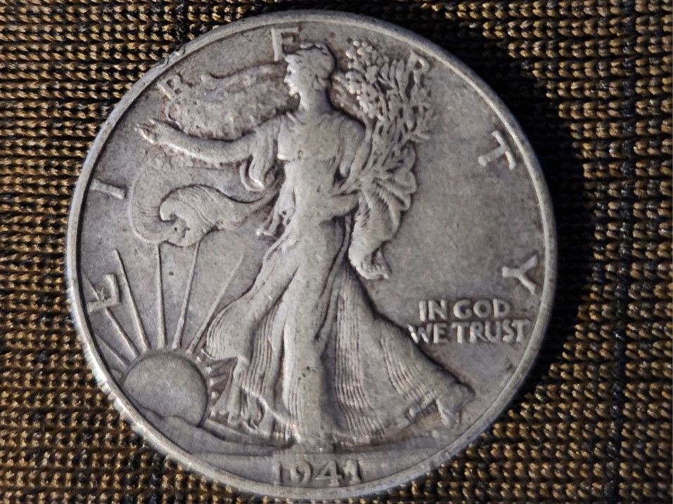 1942-D Liberty Walking Silver Half Dollar