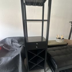 Quality Made Crate and Barrel Wine Tower/Cabinet,Like New, Used For Staging. Beautiful Piece! 
