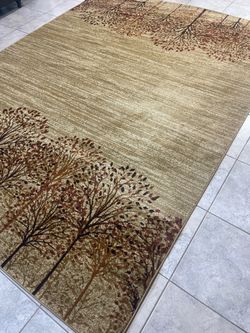 Earth Tone Tree Pattern Area Rug - B99 - 8x10 feet