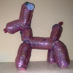 medium sequined balloon animal plushy